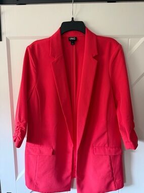 INC International Concepts Hot Pink Open-Front Blazer